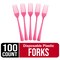 Party Solids 100 Pcs Disposable Utensils – Heavy Duty Plastic Cutlery Set – Premium Plastic Forks, Spoons or Knives for Parties, Events, Catering & Tableware Supplies by Exquisite